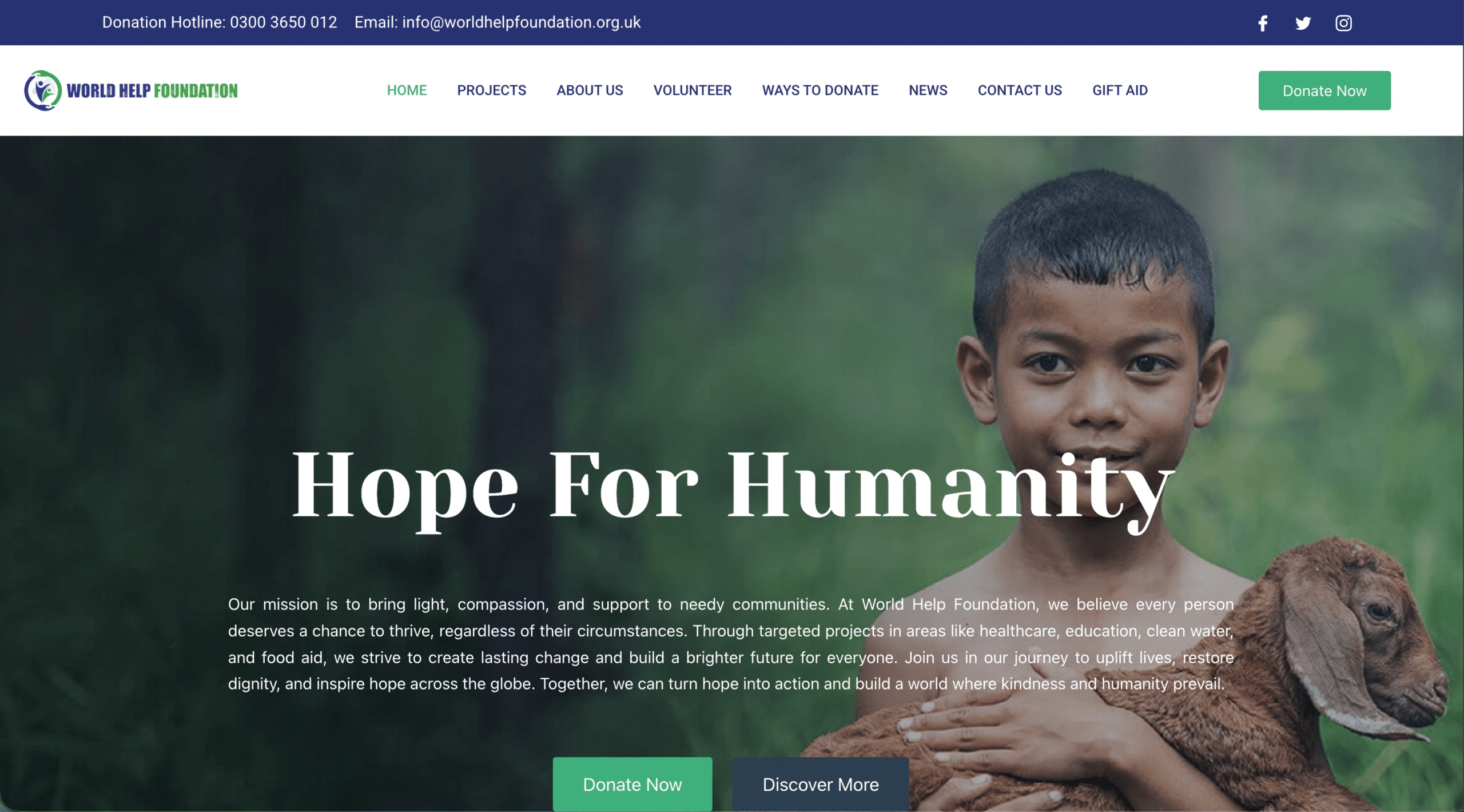 Charity Website